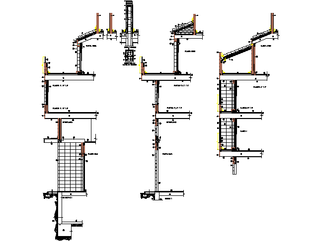 Building section detail dwg file
