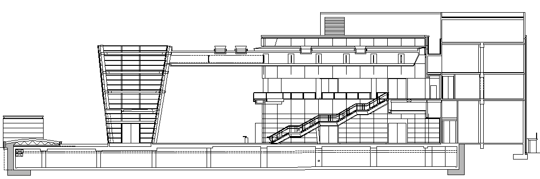 Bungalow Elevation Design dwg file