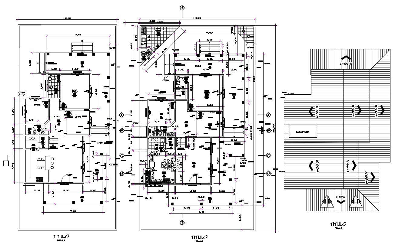 Bungalow Floor Plan AutoCAD File