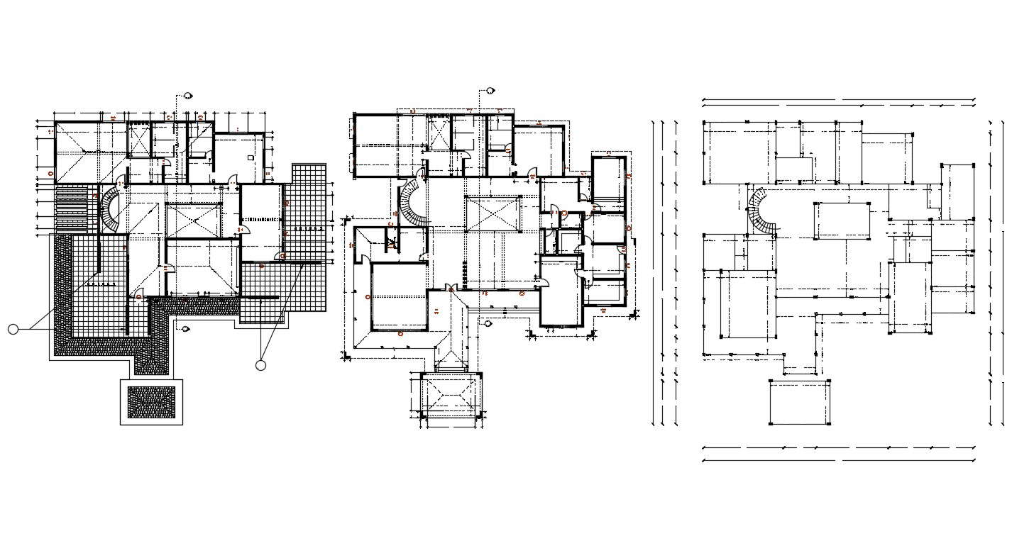 Bungalow Floor Plans CAD File