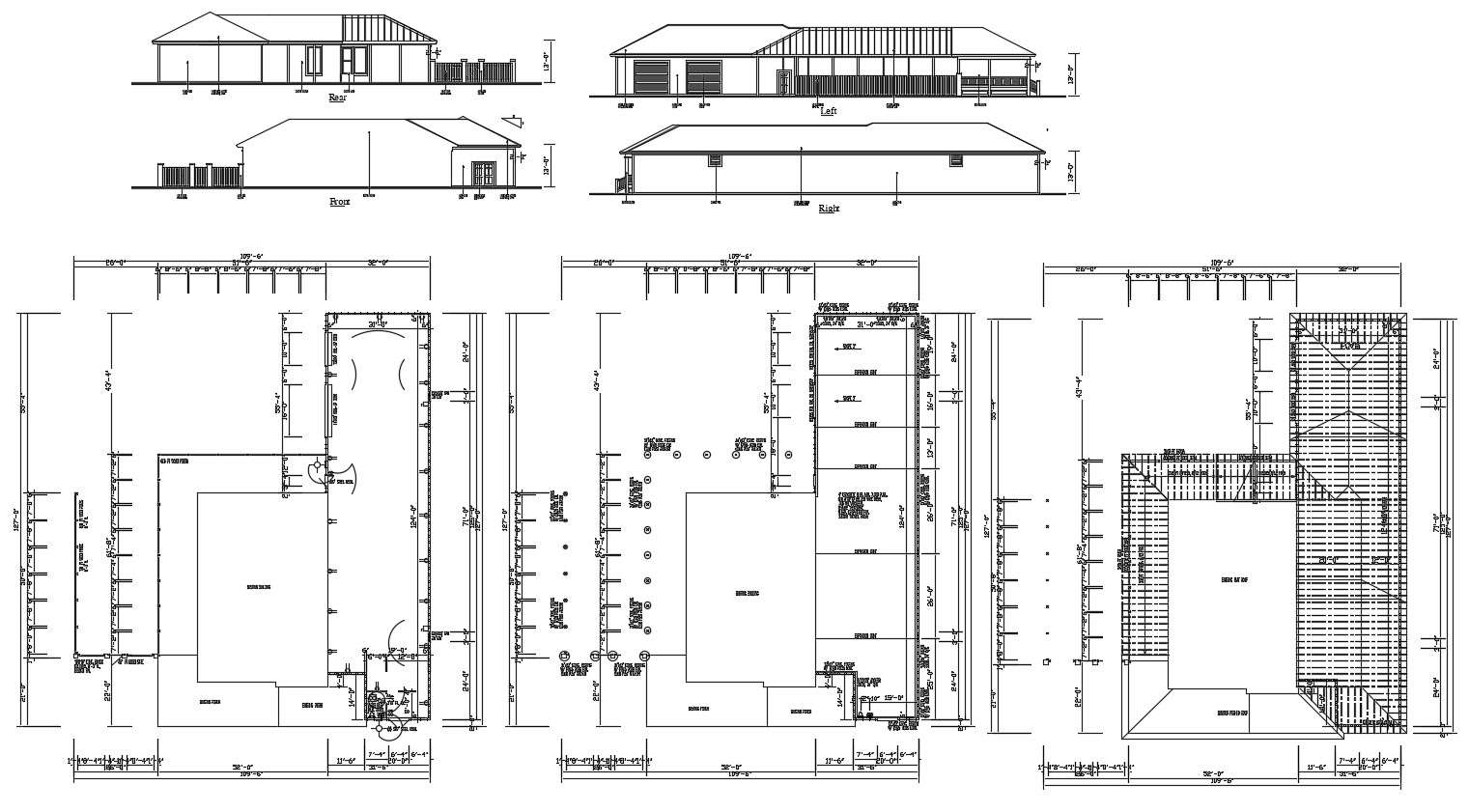 Bungalow Project Design AutoCAD Drawing 