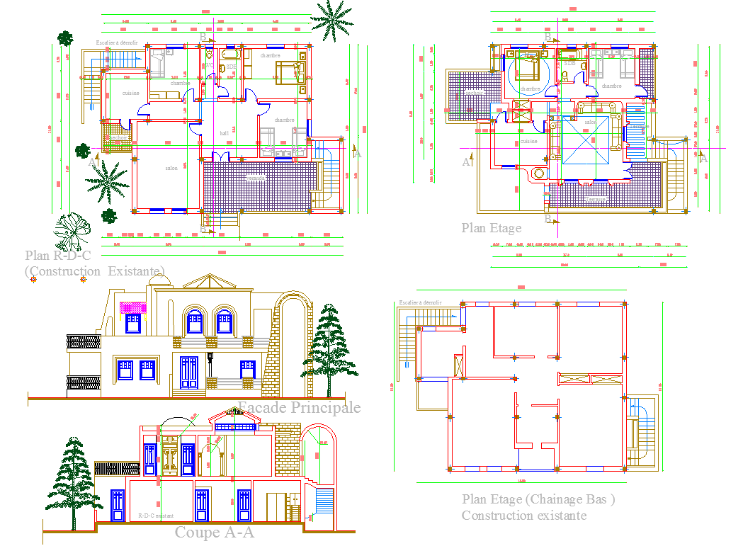 Bungalow Project detailing dwg file
