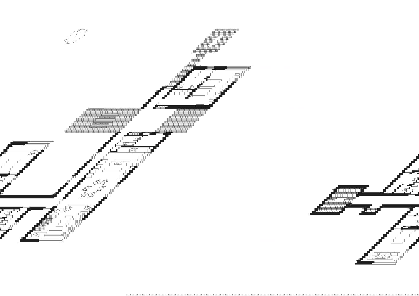 Bungalow Layout Plan DWG File with Detailed Floor and Elevation Views