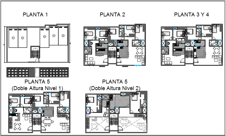 Bungalow plan detail dwg file