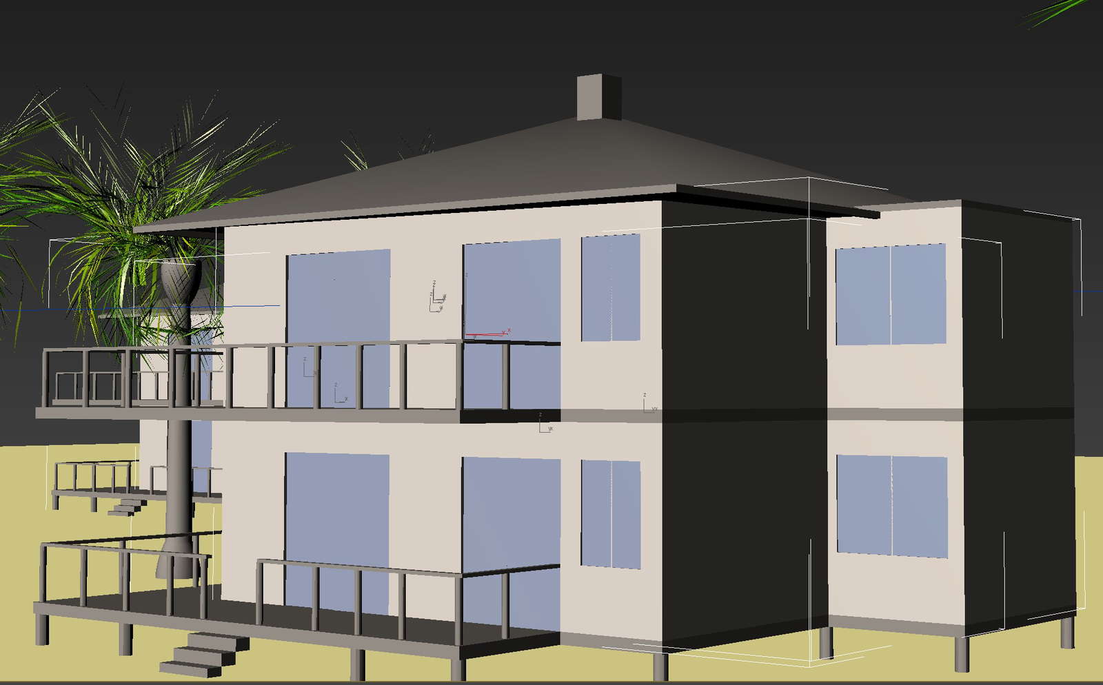 Bungalow plan detail dwg file.