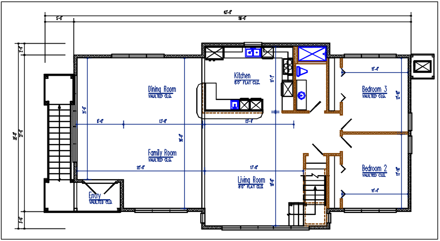 Bungalow planning detail dwg files