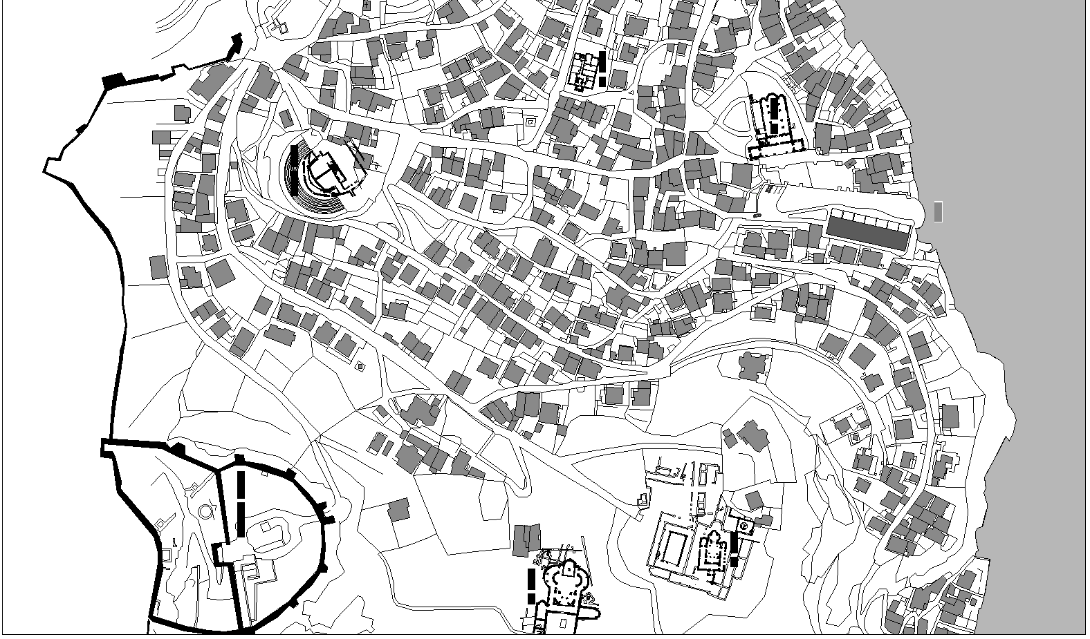 Busterminal plan detail dwg file.