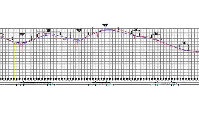 Bypass road plan detail dwg file