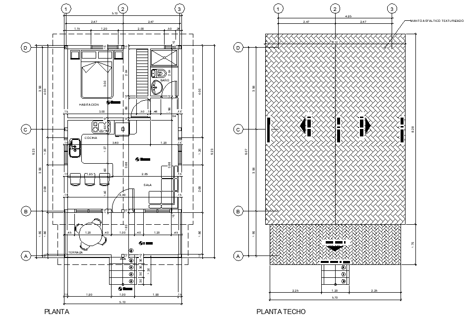 Cabin in wood plan layout file
