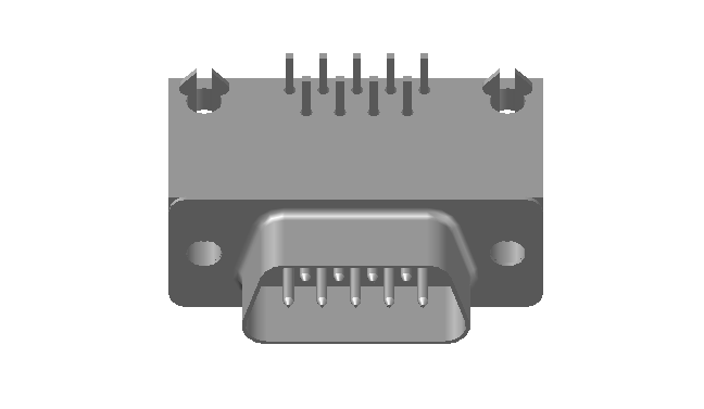 Cable pin connector 3d