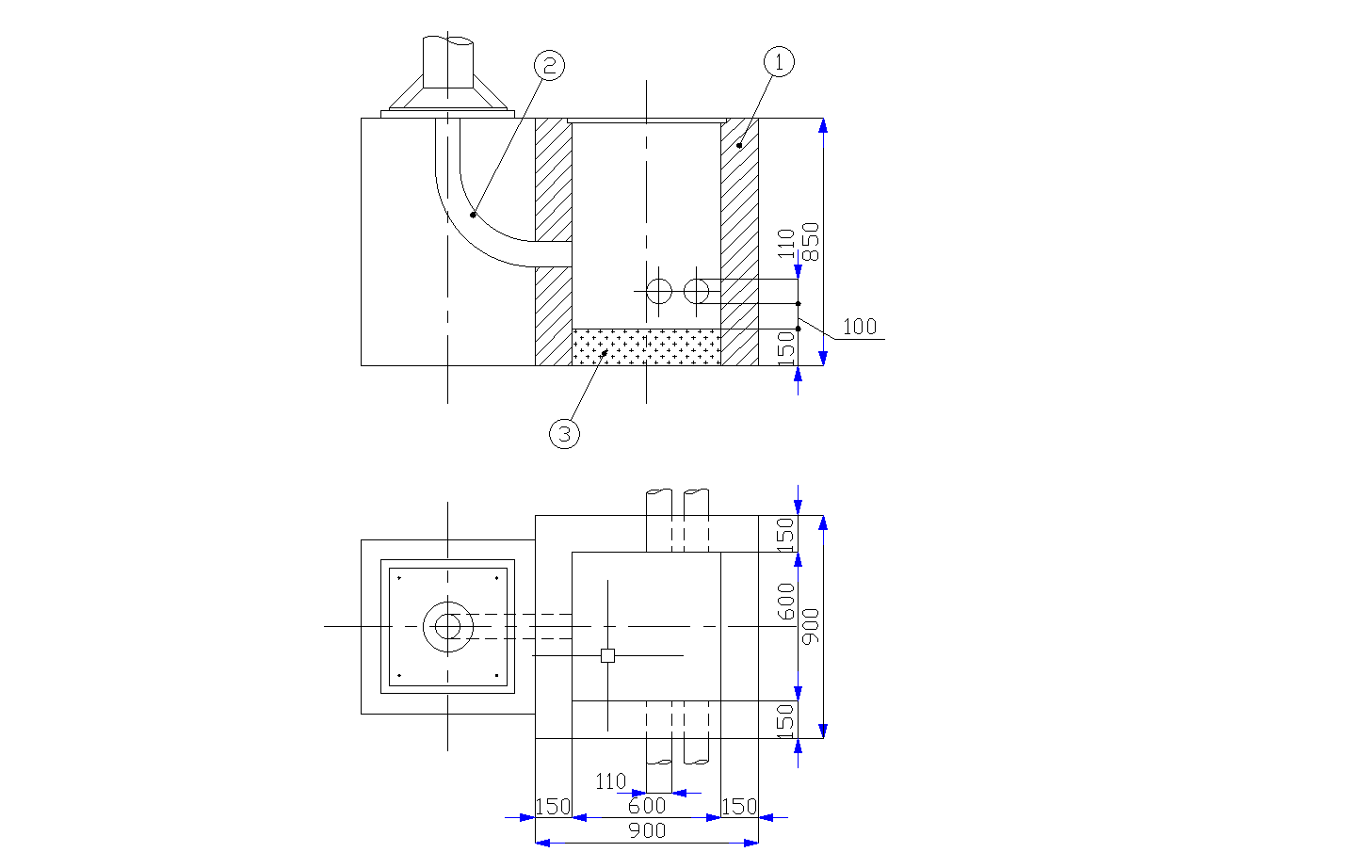 Camera plan detail dwg file.