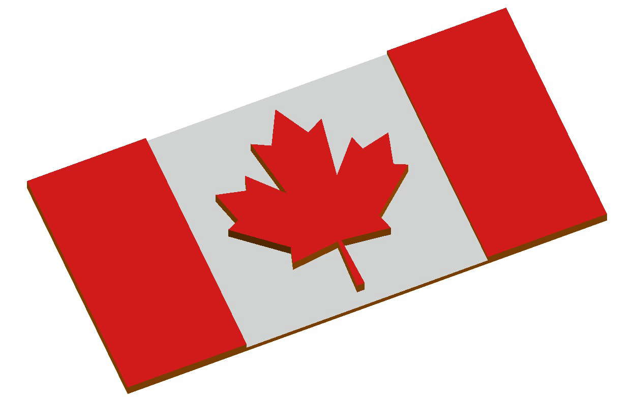 Canada Flag Design Free 3D CAD Blocks