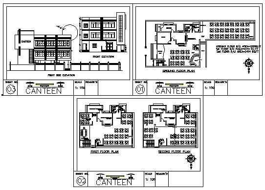 Canteen design drawing