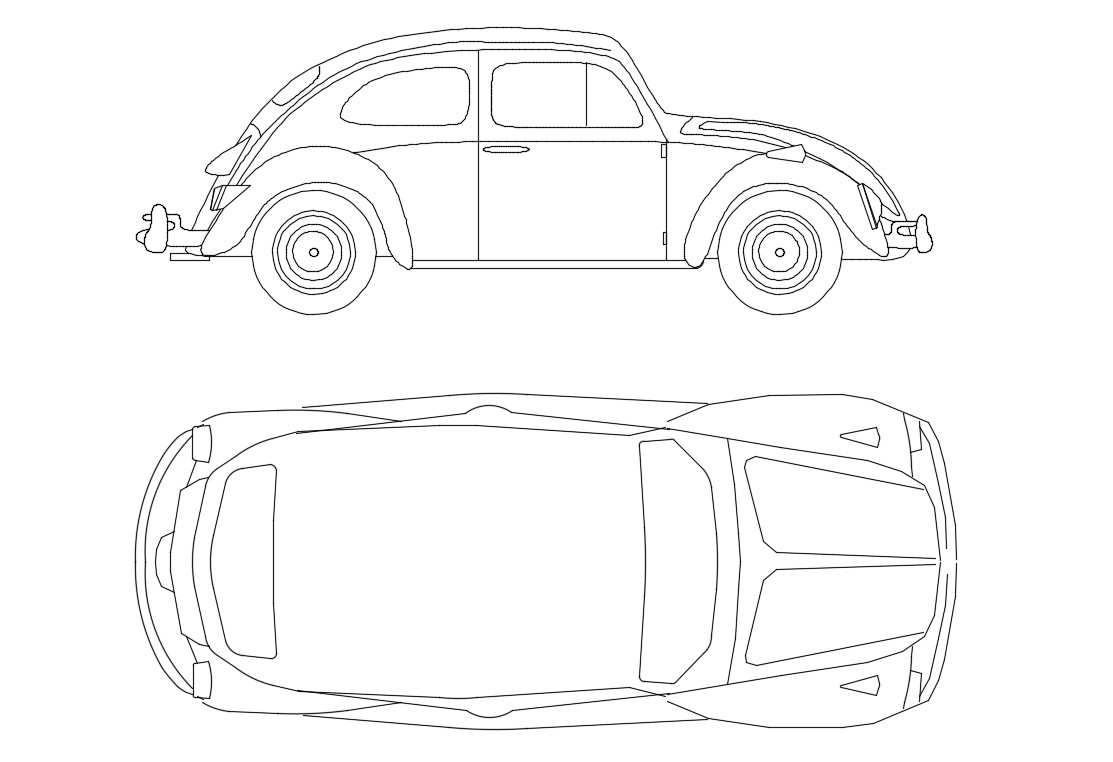 Car Elevation Cad Block Free Download