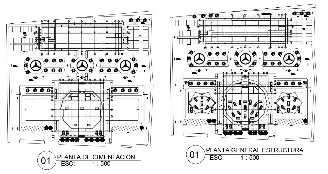 Car Showroom Plan In AutoCAD File