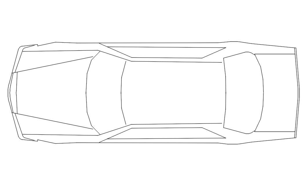 Car Top View Download Free DWG File