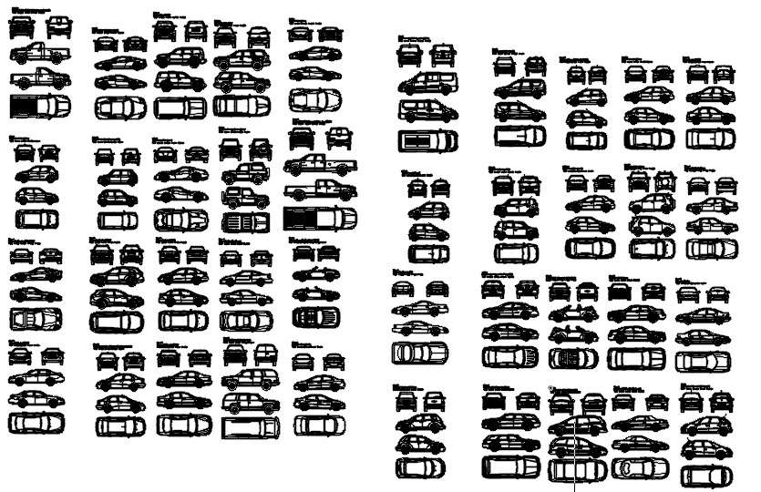 Car cad blocks