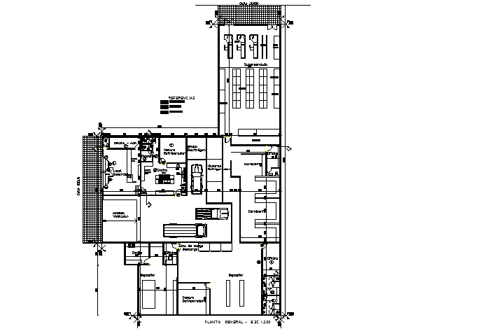 Car parking basement dwg file