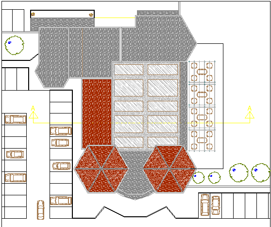 Car parking basement dwg file