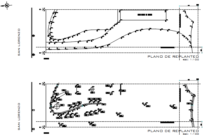Car parking plan detail dwg file