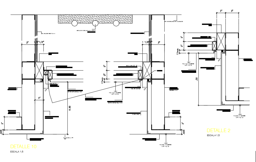 construction blocks In AutoCAD Drawing