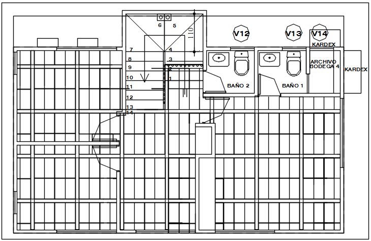 Celler plan detail dwg file