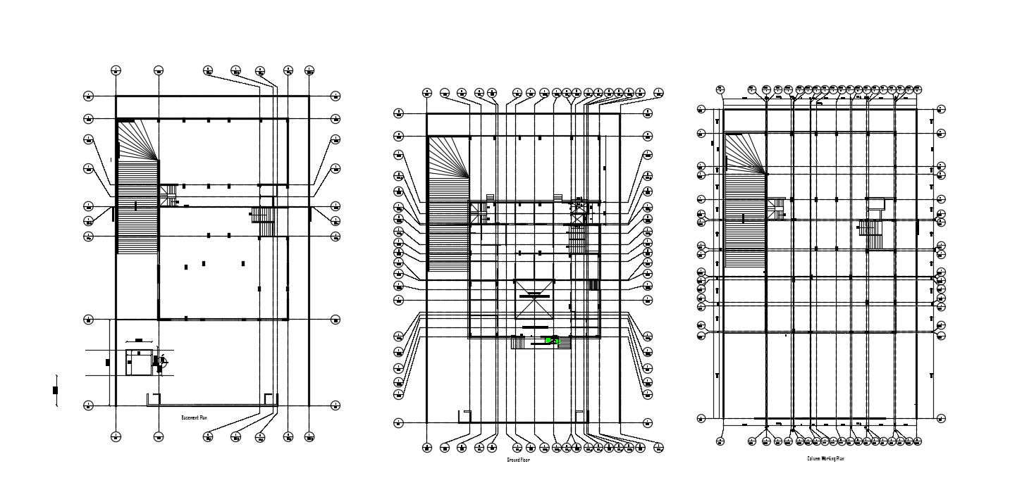 Center Line Plan AutoCAD File Free 