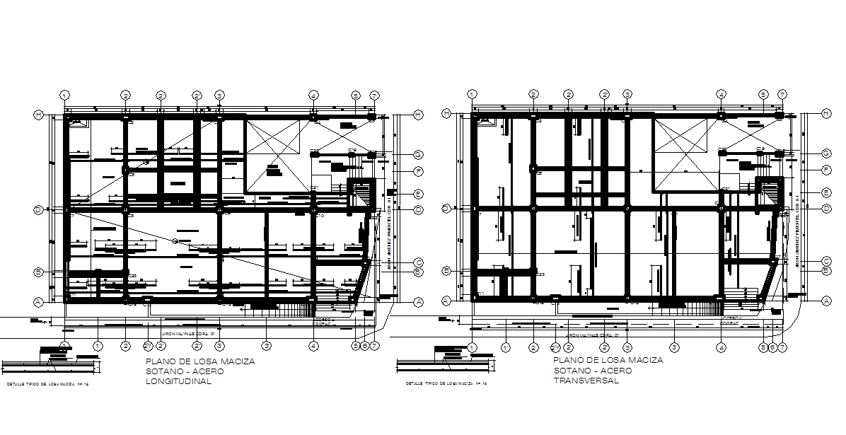 Center line Commercial plan detail dwg file