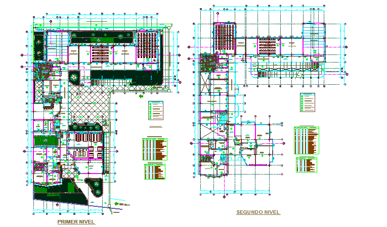 Center line office plan detail dwg file