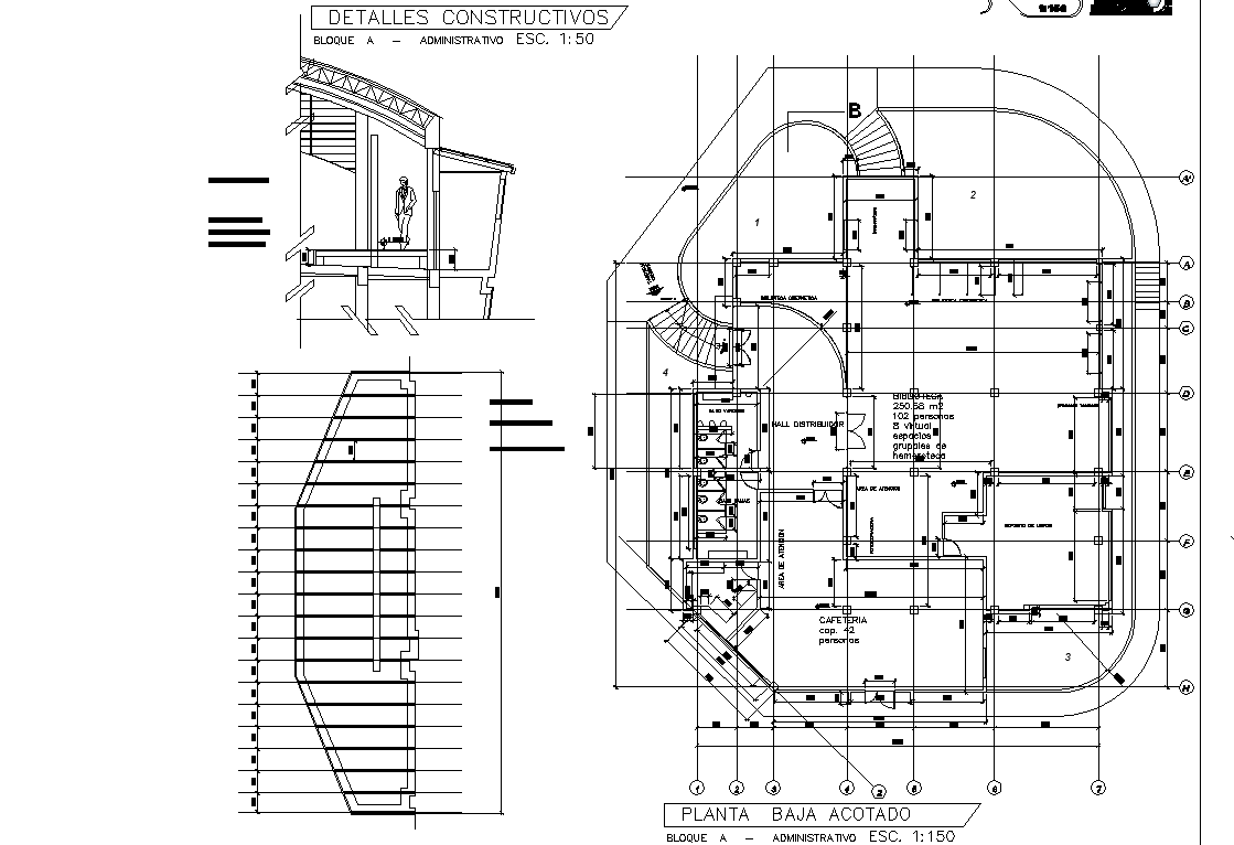 Center line plan detail dwg file