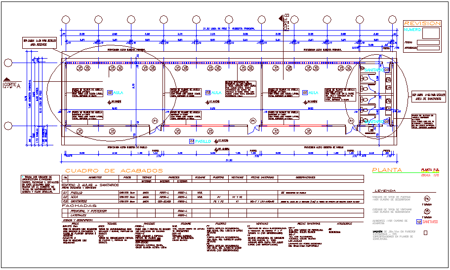 Center of education plan dwg file