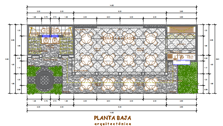 Centre line detail dwg file