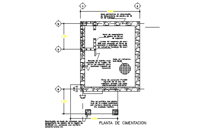 Centre line detail dwg file