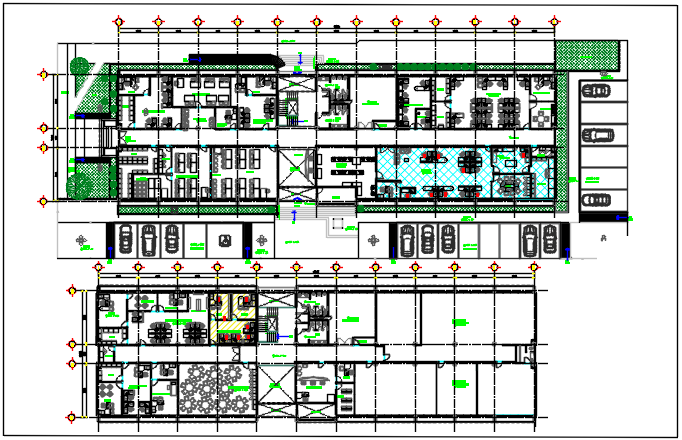 Centre line plan detail dwg file