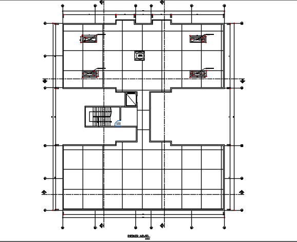 Centre line plan detail dwg file
