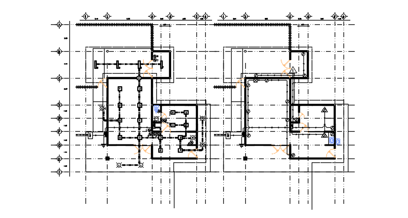 Centre line plan detail dwg file