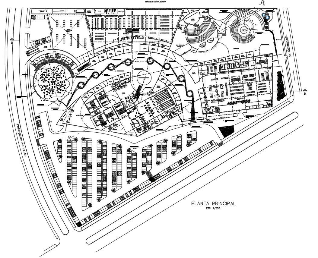Centro Commercial Layout Plan