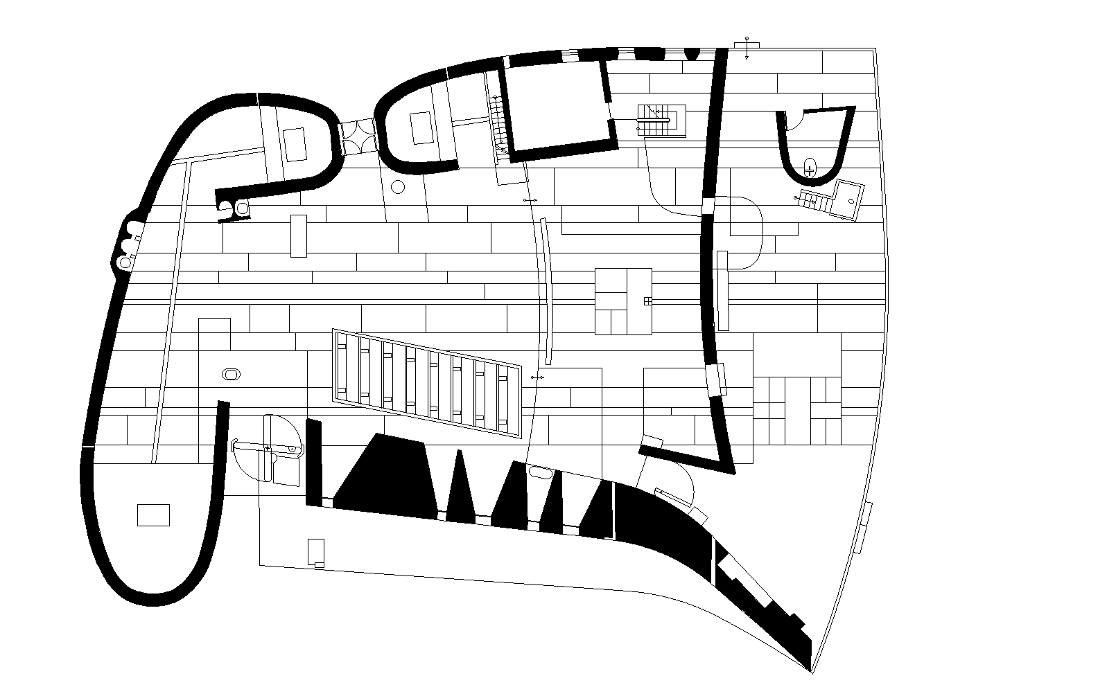 Chapel plan detail dwg file.