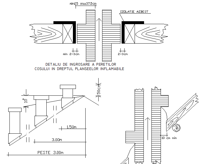 Chimney set up plan dwg file