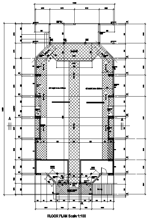Church Layout Plan AutoCAD Drawing DWG File