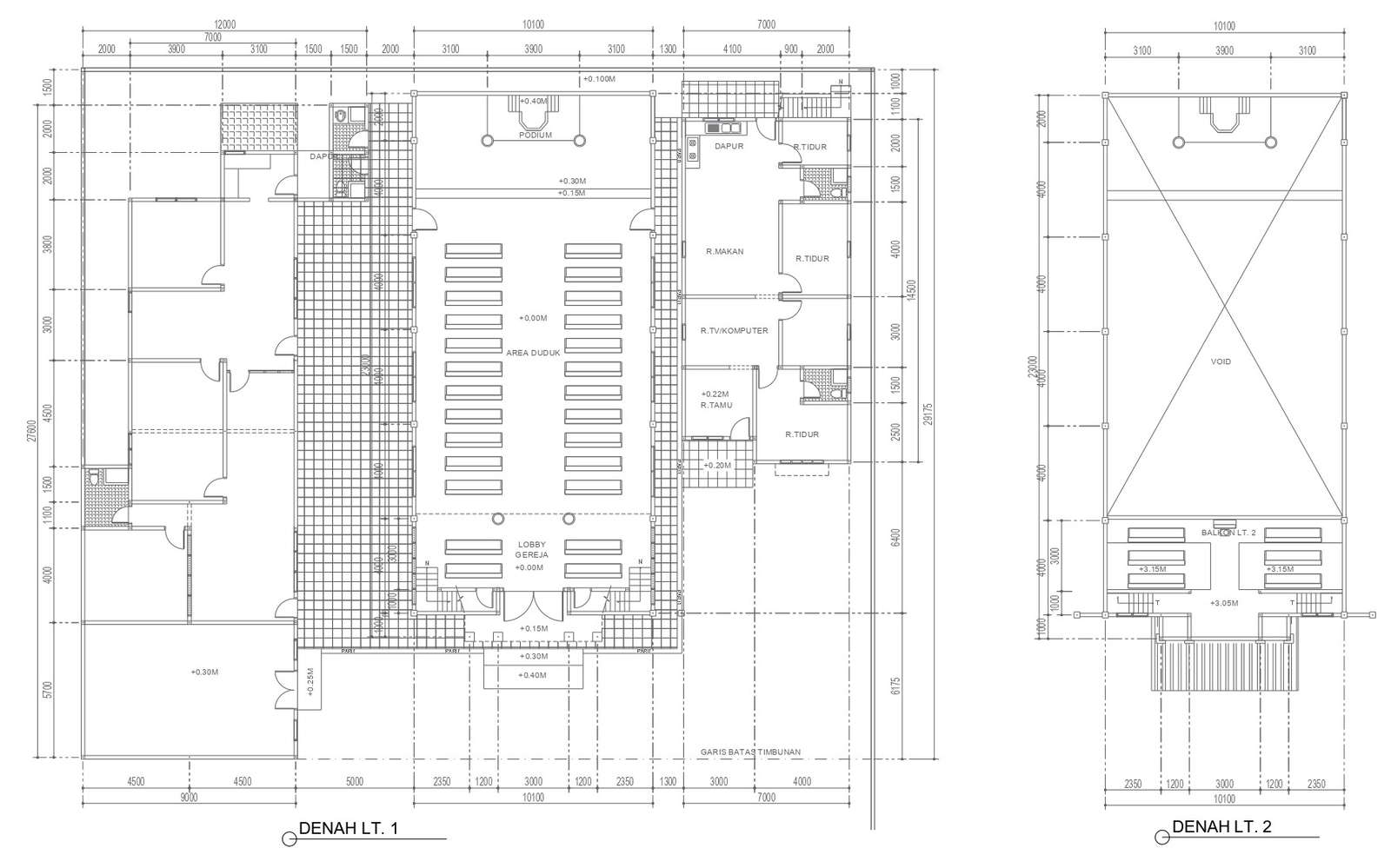  Church furniture layout and space design in detail dwg autocad drawing .