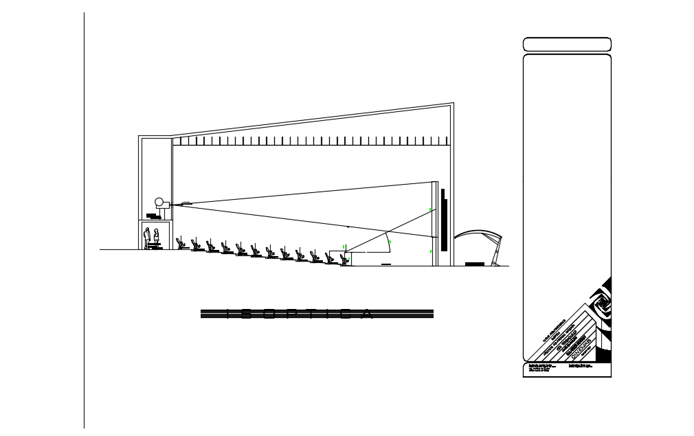 Cinema section plan