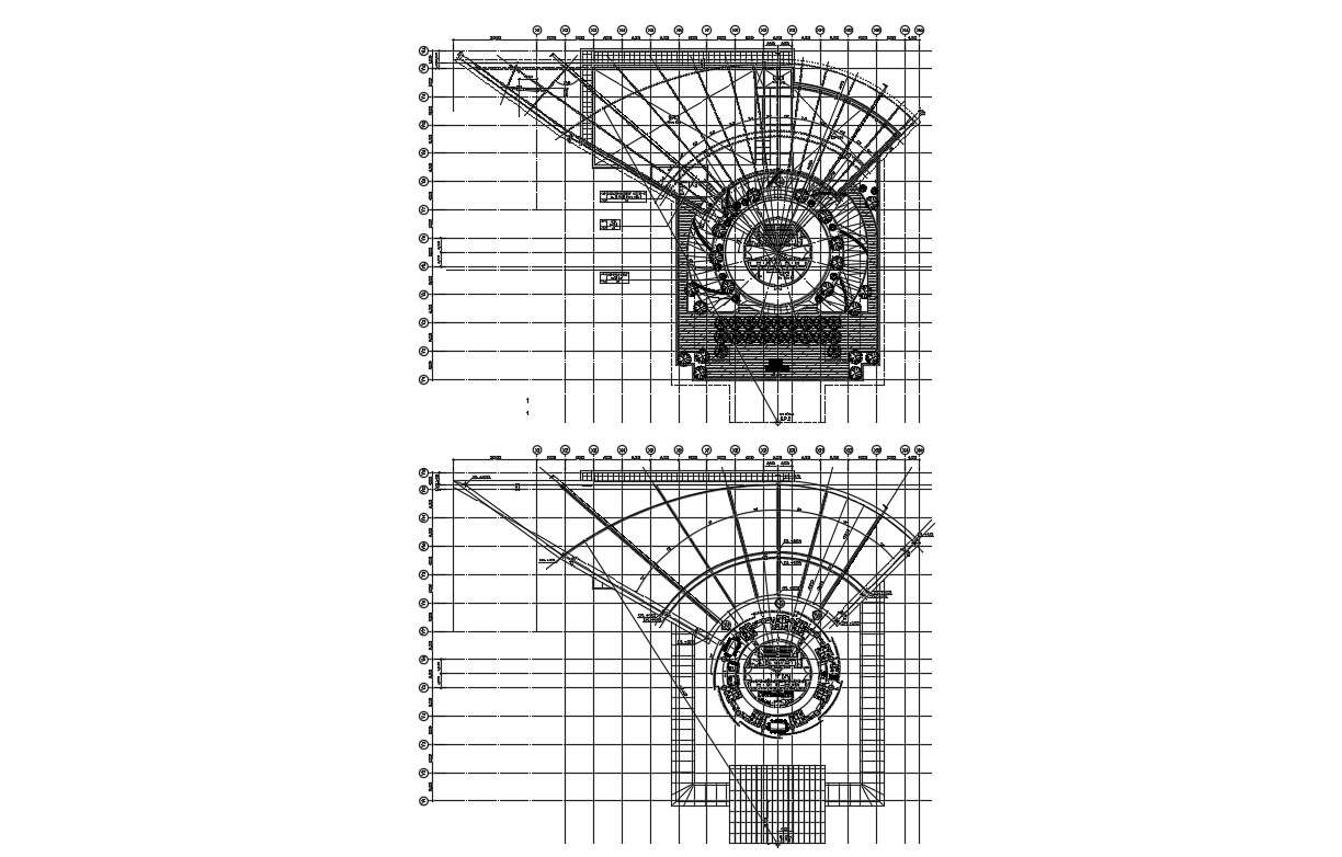Circle Office Building Plan