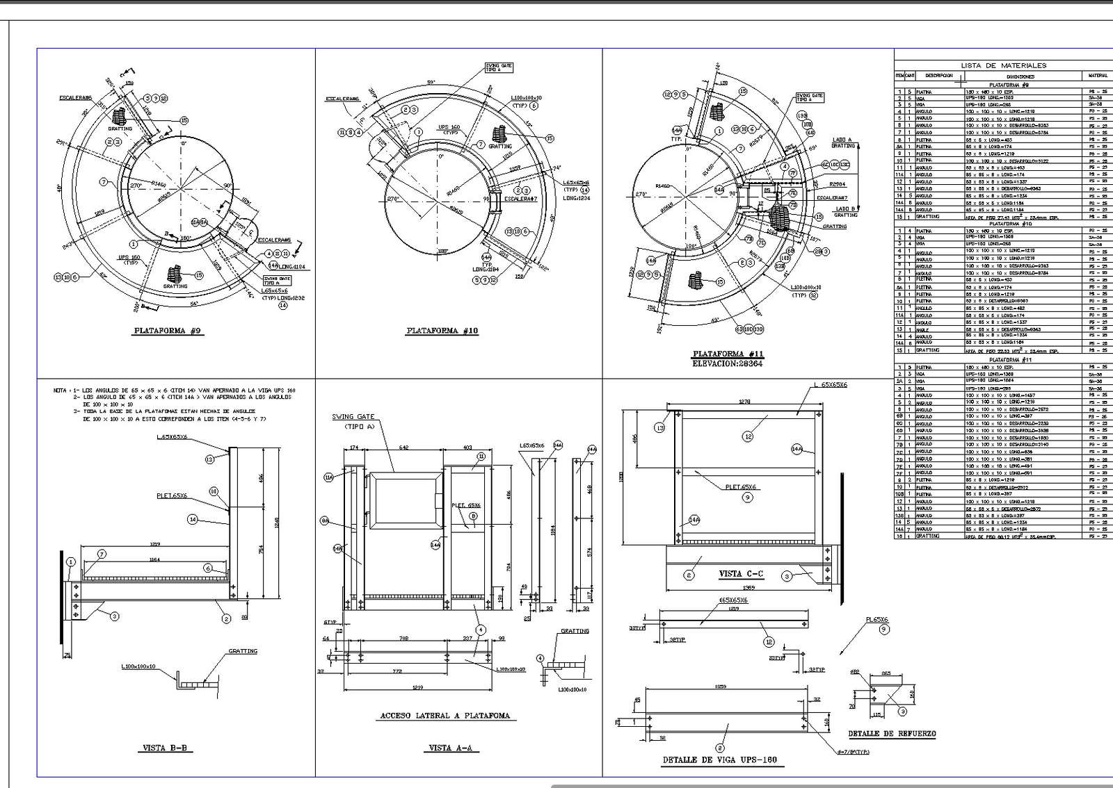 Circular Platform dwg file