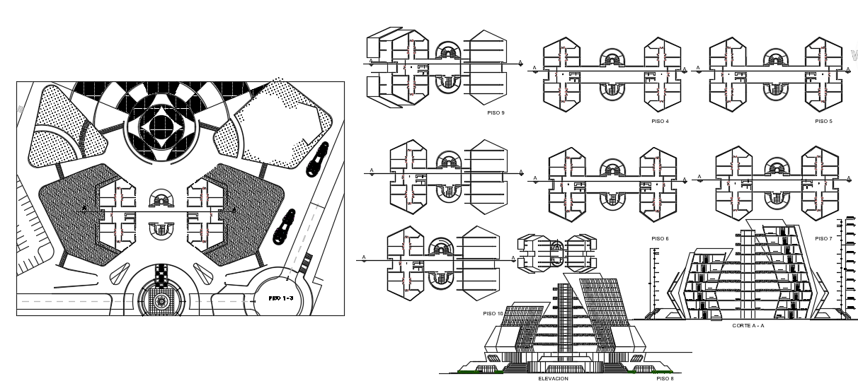 Civic center dwg file