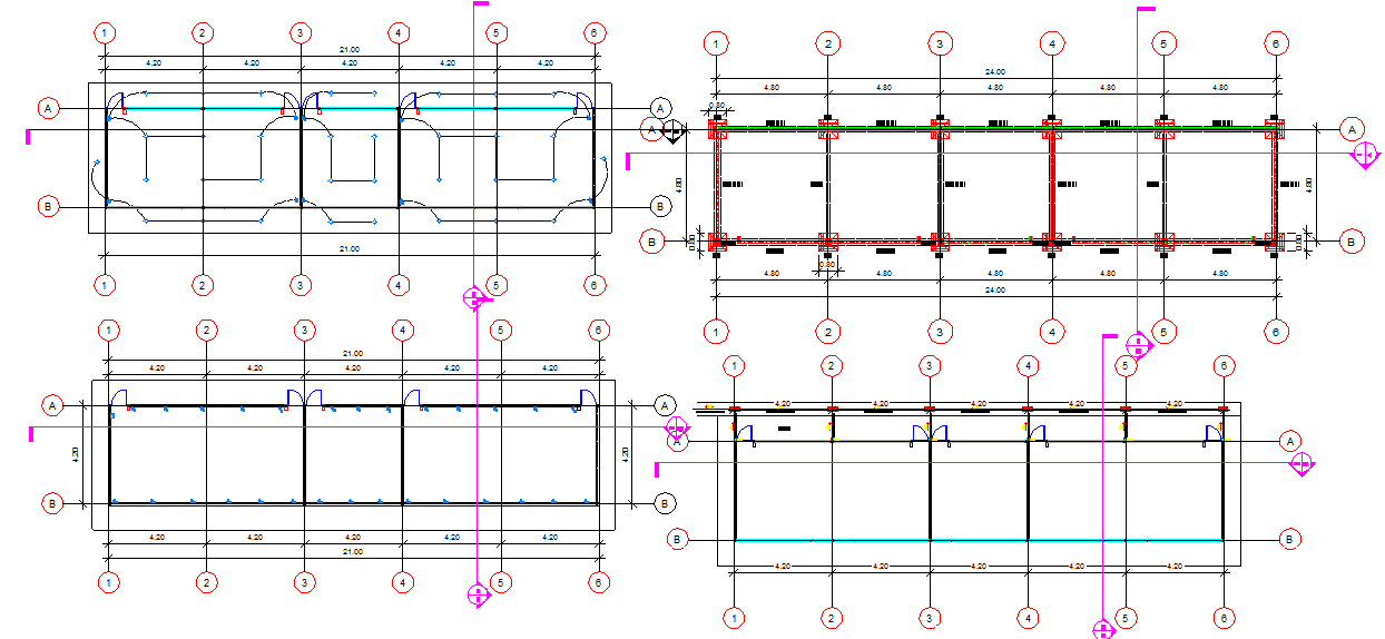 Classrooms engineering and architecture dwg file