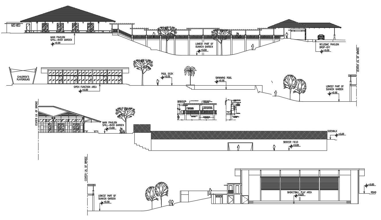 Club House Autocad Plan 