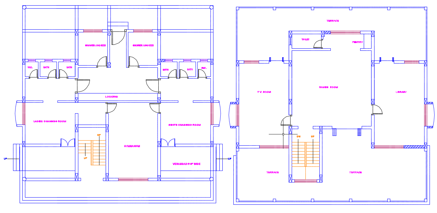 Club house plan