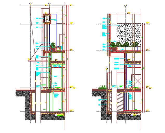 Club house wall sections