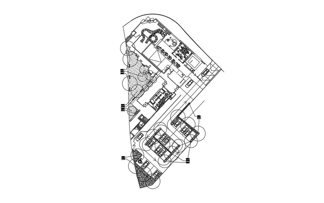 Clubhouse Plan In DWG File